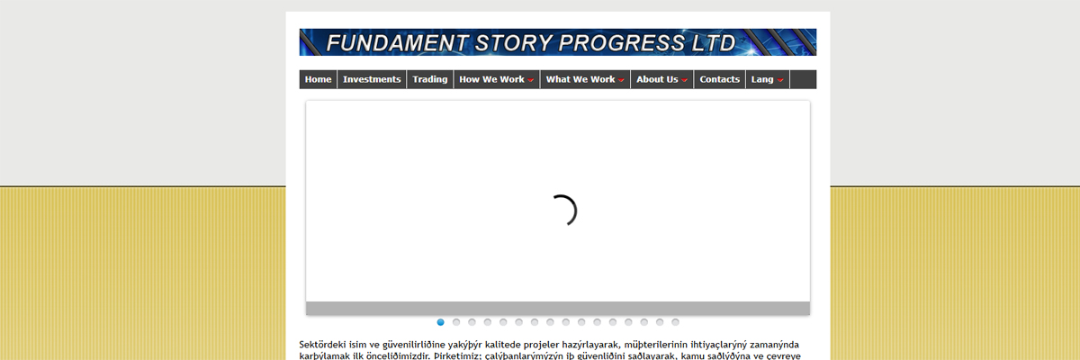 Fundament Stroy Progress